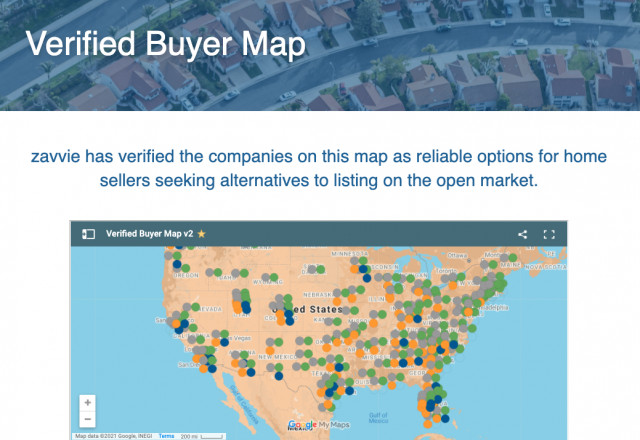 zavvie Launches first nationwide "Verified Buyer Map"