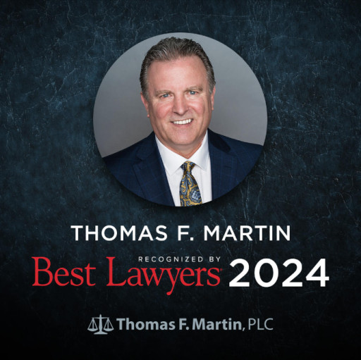 Thomas F. Martin Named “Lawyer of the Year” in 2025 Edition of the Best Lawyers in America®