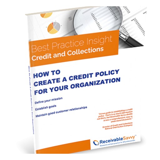 Receivable Savvy Publishes Step-by-Step Guide for the 33% of Companies With No Written Credit Policy