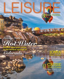 Leisure Group Travel magazine features the Colorado Historic Hot Springs Loop