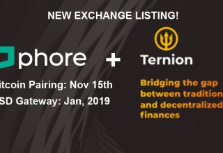 Phore to List on High-Security Ternion Exchange