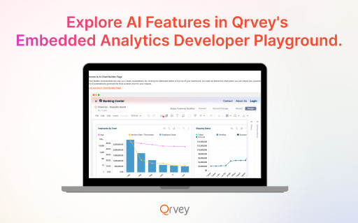 Qrvey Launches Ready-to-Use AI Features in Its Embedded Analytics Developer Playground