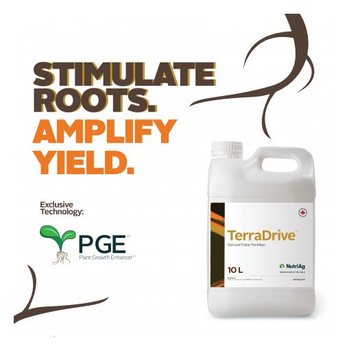 NutriAg Launches TerraDrive™, a New Soil and Foliar Fertilizer With PGE™ Technology.