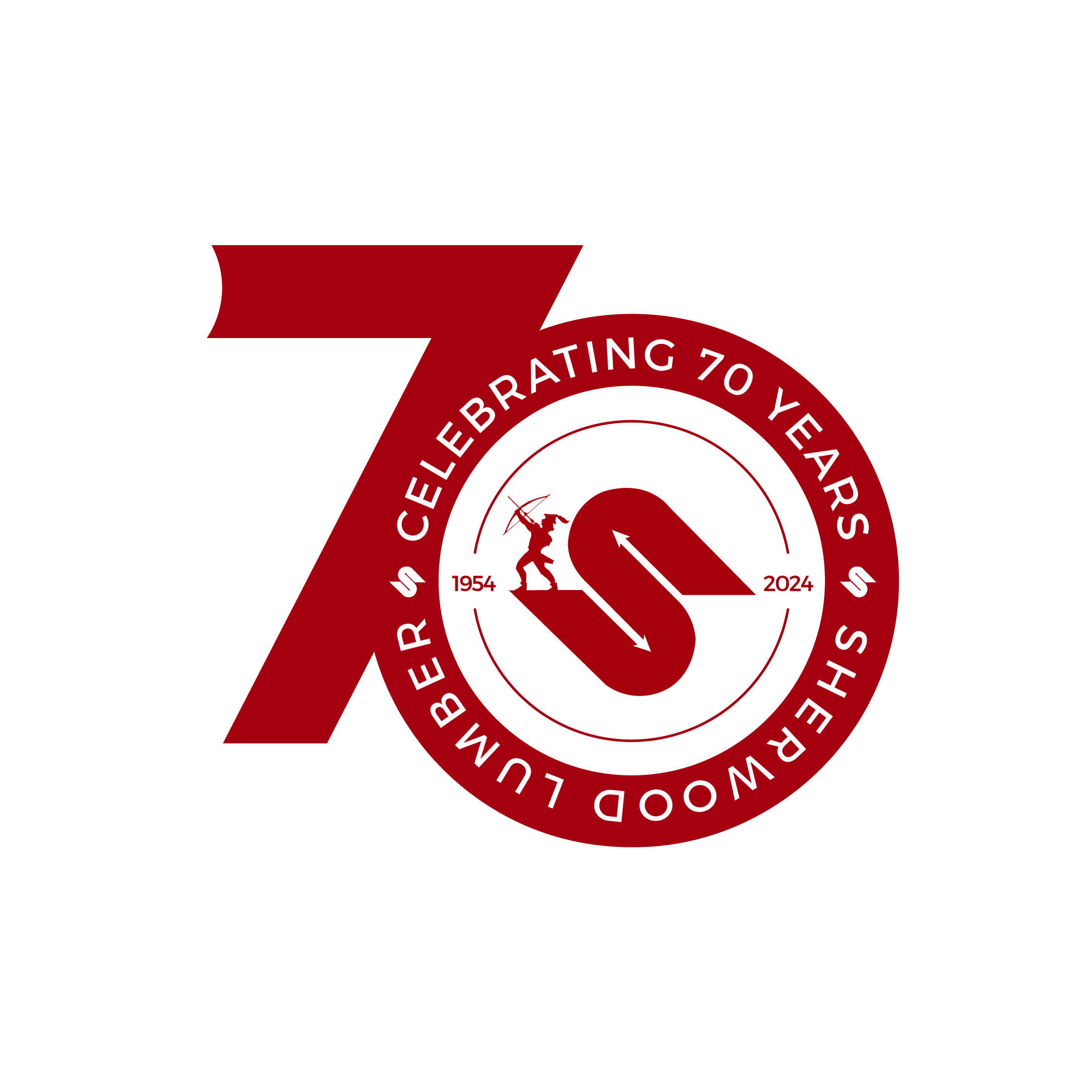 Sherwood Lumber 70th anniversary logo 