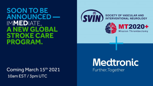 SVIN MT2020+ and Medtronic Enter New Partnership to Advance Stroke Care Globally