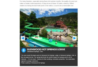 Glenwood Hot Springs Lodge ranked #8 on Top 10 list