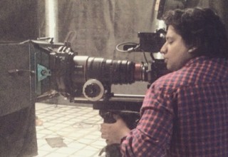 Abhishek Chandra at work in Hollywood