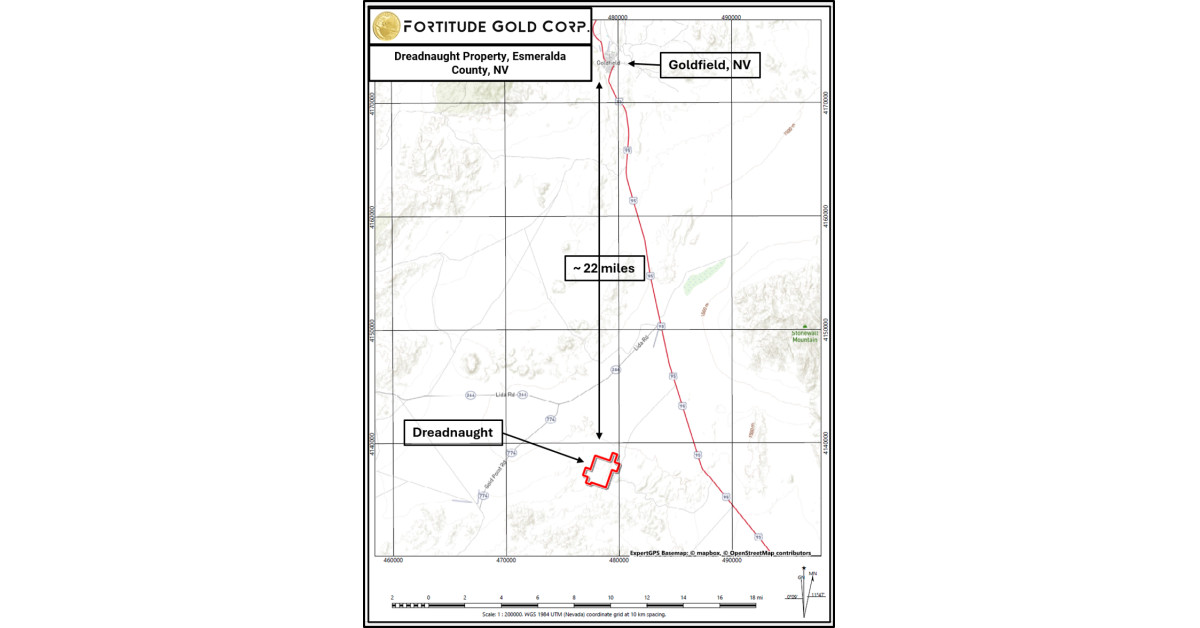 Fortitude Gold Acquires Dreadnaught Property