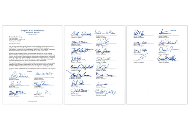 Bipartisan letter to President Trump