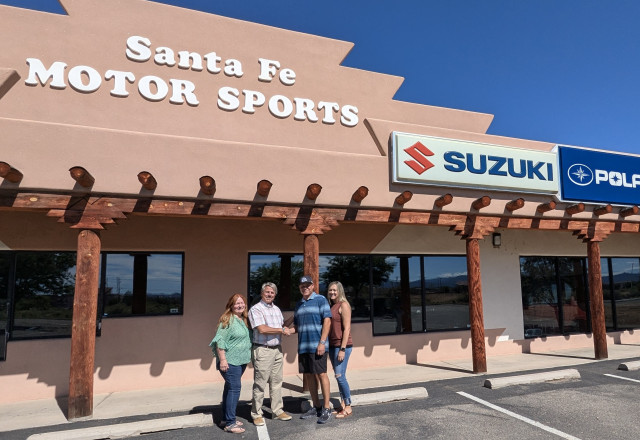 Santa Fe Motor Sports storefront on closing day