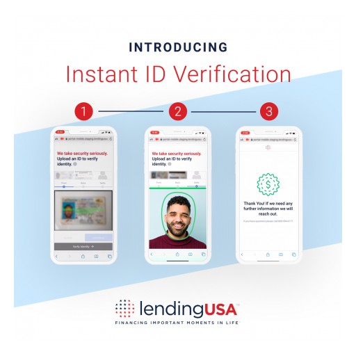 LendingUSA™ Continues to Innovate, Launching Instant ID Verification Feature