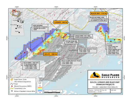 Eagle Plains and Xcite Define Prospective Geophysical Trends at Black Bay, Lorado and Gulch Uranium Projects, SK.