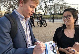 Volunteers gather signatures for petition to ban coercive conversion programs