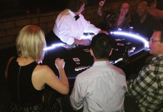 Light Up LED Casino Tables