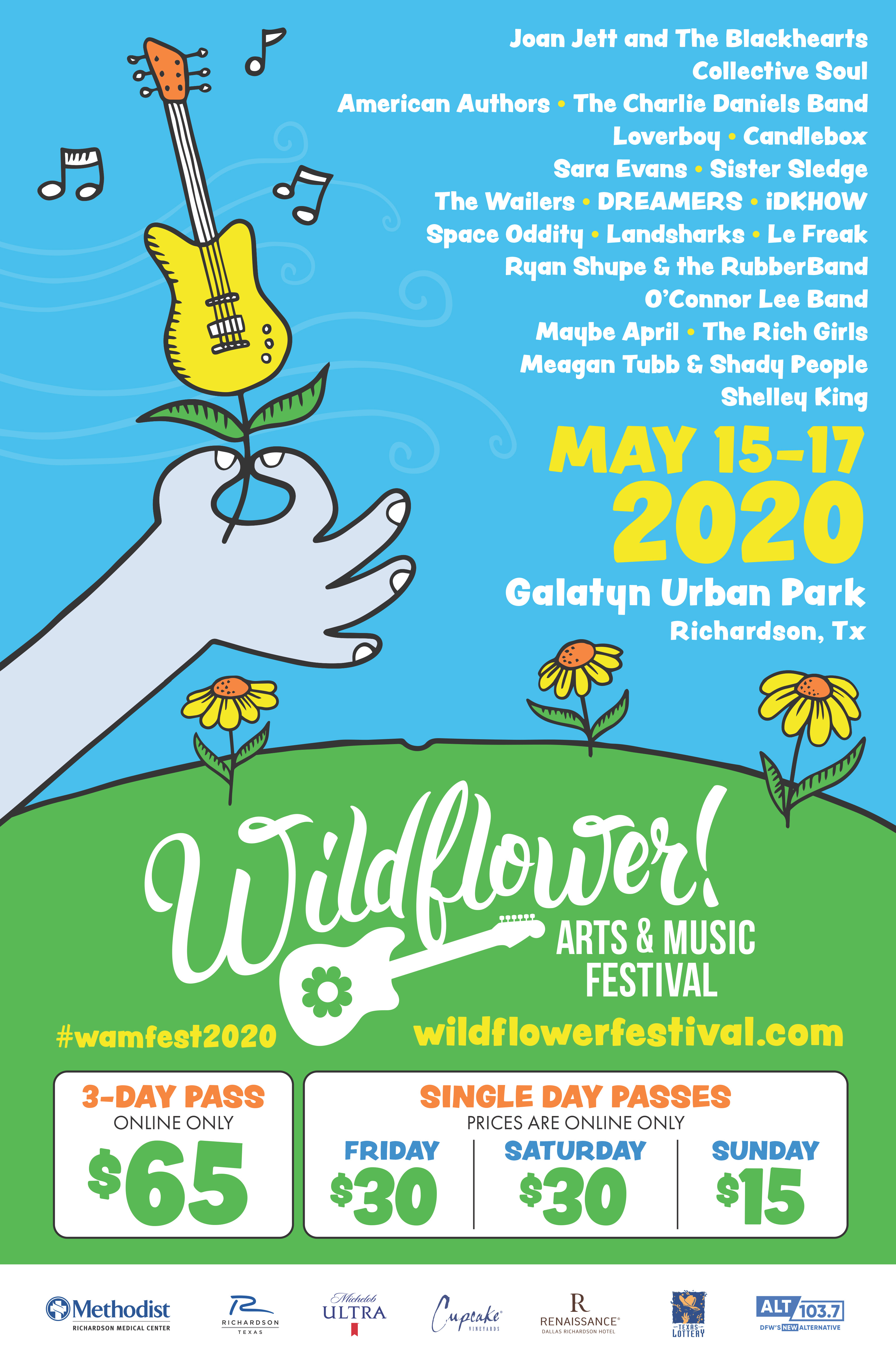 Headliners Announced to Rock Richardson's 28TH WILDFLOWER! ARTS