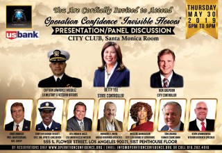 State Controller Betty Yee, City Controller Ron Galperin, Captain Larry Vasquez, USN (Ret.) Director, Military Veterans Affairs City of Los Angeles Office of the Mayor, Chaplain Randy McConnell, California State Guard Chaplain and Rev. Andy Bales, CEO Union Rescue Mission will be in attendance.