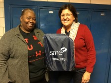 Westside Christian Academy Science Teacher, Pamela Talley, signs up for the SME High School Educator Membership with Natalie Lowell, SME 