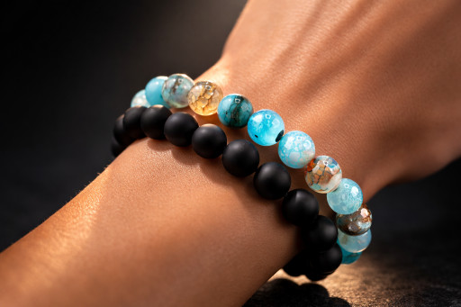Onyx Agate EEBracelet Duo