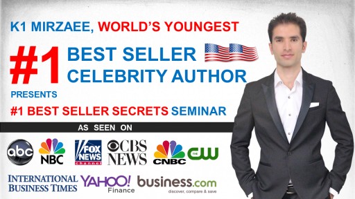 World's Youngest #1 Bestseller Author, K1 Mirzaee Presents "#1 Bestseller Secrets Seminar" in Cassino, ITALY