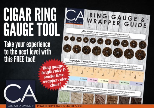Famous Smoke Shop Bows Downloadable Cigar Ring Gauge & Wrapper Guide