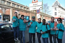 French and Brussels volunteers join forces to promote drug-free living through the Truth About Drugs campaign.