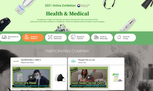 Extraordinary Korean Products Presented at Tradekorea Homepage - Health & Medical