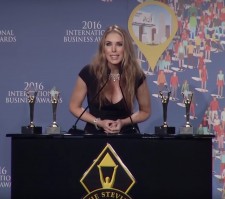 Melanie Wildman Accepting Awards