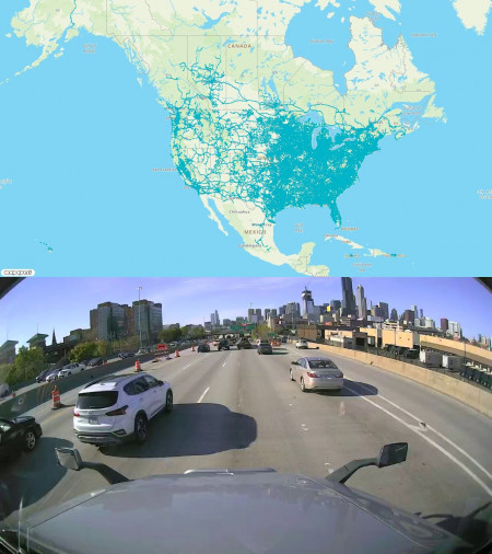Drives coverage map and example Drives image