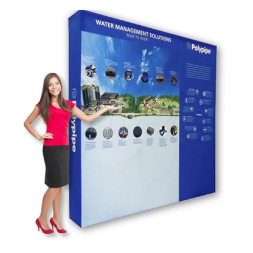 Hopup Backdrop Displays From Sunrise Hitek Are the Perfect Trade Show Signage Solution