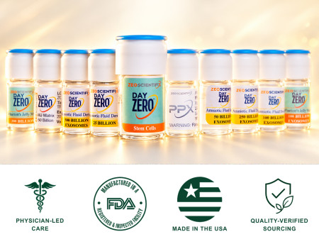 ZEO ScientifiX biologic product vials used by BODYWELLE.