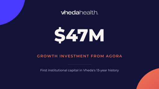 Vheda Health Secures $47 Million Investment from Agora to Scale Outcomes and Analytics Platform for Health Plans