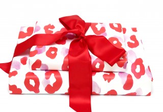Red Cheetah Print Gift Wrap 