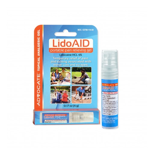Advocate by Pharma Supply, Inc. Launches LidoAID, a New Portable Form of Fast-Acting Lidocaine Pain Relieving Gel