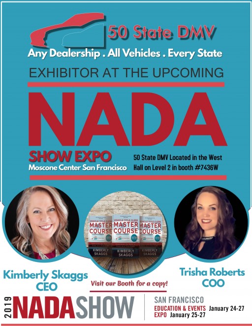 50 State DMV to Exhibit at 2019 NADA Expo
