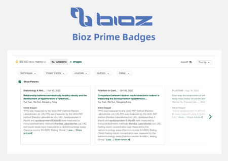 Bioz Prime Badges