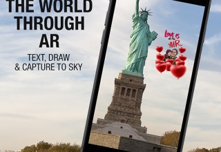 Explore the world through AR - Text, Draw and Capture to the Sky.