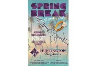 Huntington Fine Jewelers Encourages Customers to Bring in Broken Jewelry for Spring Break Repair Sale