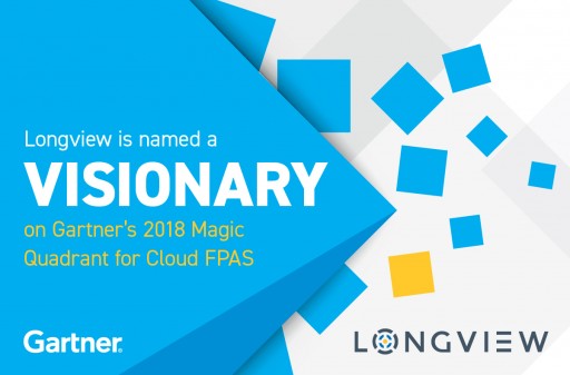 Longview Positioned as a Visionary in Gartner's 2018 Magic Quadrant for Cloud Financial Planning and Analysis Solutions