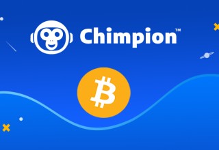 Chimpion and Bitcoin Logos