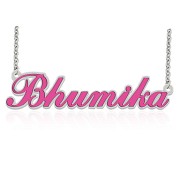 Enamel Name Necklace