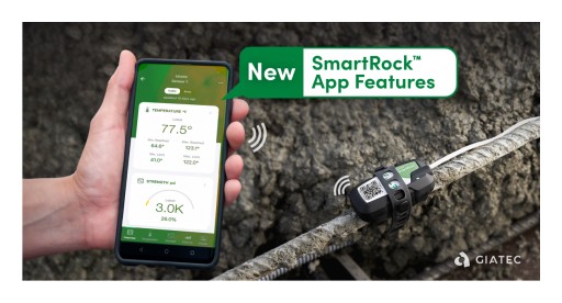 SmartRock™ Mobile App Update Provides Contractors In-Depth View of Concrete Testing Data