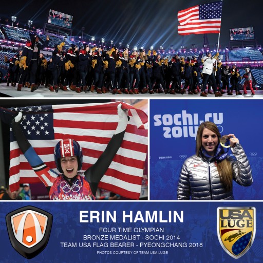 Erin Hamlin, Olympic Bronze Medalist and US Flag Bearer, to Appear in Southern California