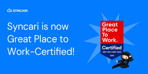 Syncari Earns 2021 Great Place to Work Certification™