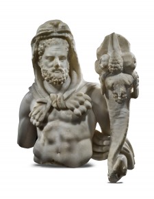 Roman Marble Hercules with Cornucopia