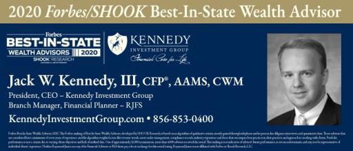 Kennedy Investment Group's Jack W. Kennedy III Named to Forbes' List of Top Wealth Advisors