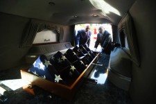 Cremains of Unclaimed Servicemen in Hearse