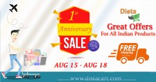 Distacart 1st anniversary special offers.