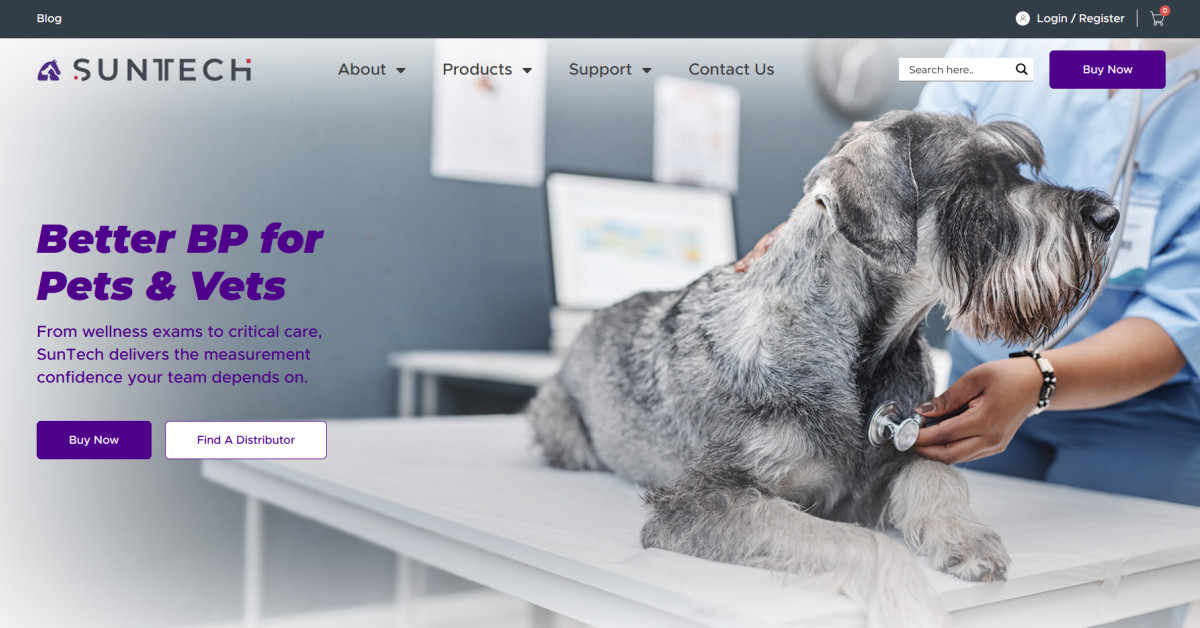 SunTech Medical Launches Dedicated Veterinary Website, SunTechVet.com
