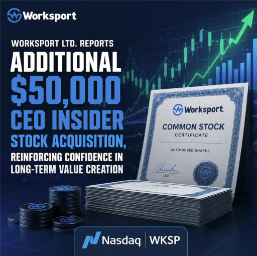 Worksport Ltd. Reports Additional $50,000 CEO Insider Stock Acquisition, Reinforcing Confidence in Long-Term Value Creation