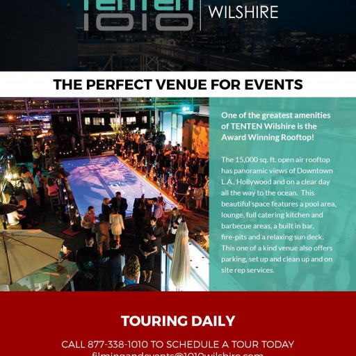 No Better Venue for Your Next Event—Award-Winning TENTEN Wilshire Rooftop